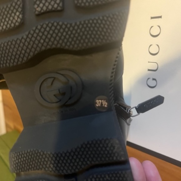 Gucci Dionysus black crystal embellished boots EU size 37.5 US 7.5 - Picture 9 of 9